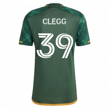 Kandiny Damen Tyler Clegg #39 Grün Heimtrikot Trikot 2023/24 T-Shirt