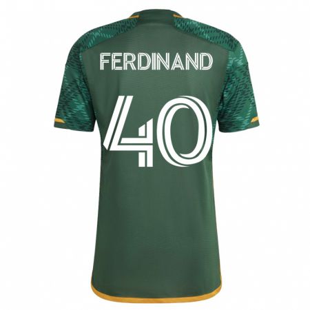 Kandiny Damen Keesean Ferdinand #40 Grün Heimtrikot Trikot 2023/24 T-Shirt