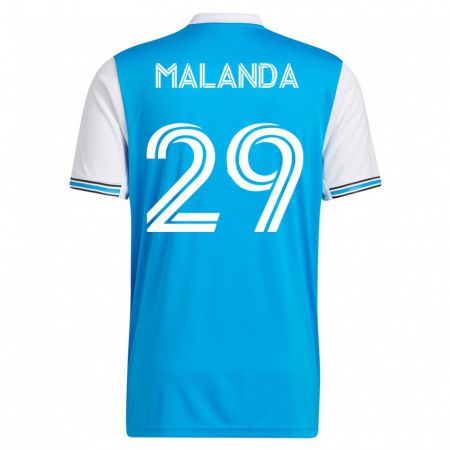 Kandiny Damen Adilson Malanda #29 Blau Heimtrikot Trikot 2023/24 T-Shirt