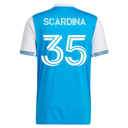 Kandiny Damen Nick Scardina #35 Blau Heimtrikot Trikot 2023/24 T-Shirt
