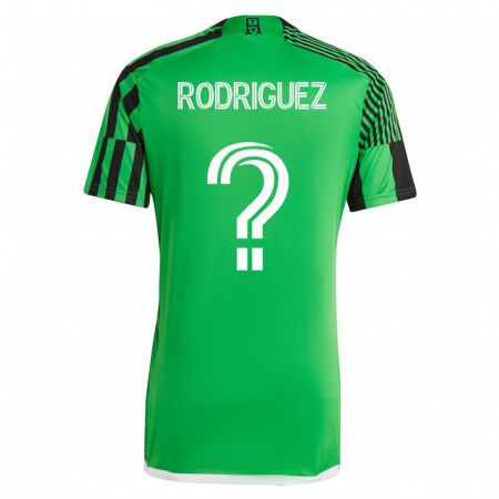 Kandiny Damen David Rodríguez #0 Grün Schwarz Heimtrikot Trikot 2023/24 T-Shirt