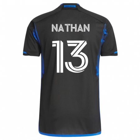 Kandiny Damen Nathan #13 Blau Schwarz Heimtrikot Trikot 2023/24 T-Shirt
