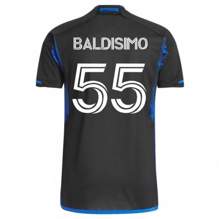 Kandiny Damen Michael Baldisimo #55 Blau Schwarz Heimtrikot Trikot 2023/24 T-Shirt