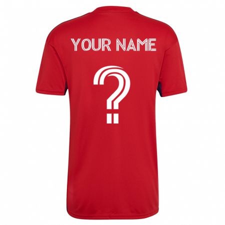 Kandiny Damen Ihren Namen #0 Rot Heimtrikot Trikot 2023/24 T-Shirt