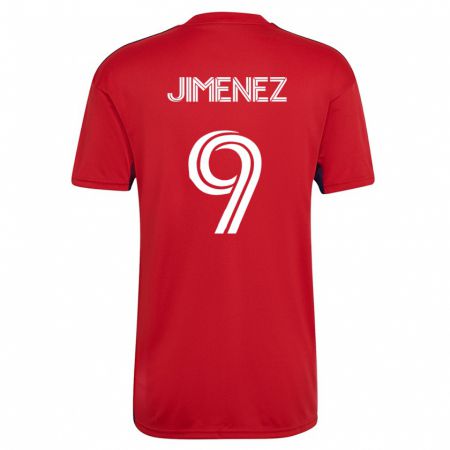 Kandiny Damen Jesús Jiménez #9 Rot Heimtrikot Trikot 2023/24 T-Shirt