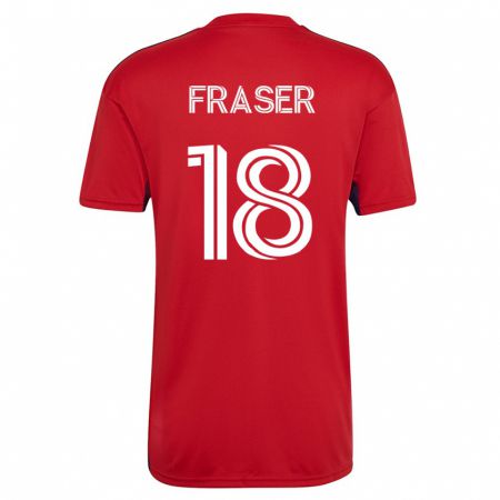 Kandiny Damen Liam Fraser #18 Rot Heimtrikot Trikot 2023/24 T-Shirt