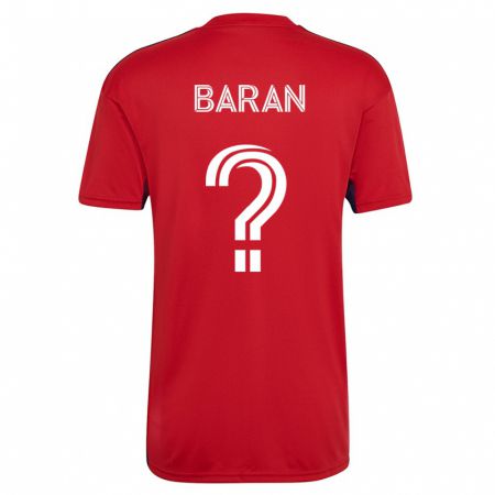 Kandiny Damen Daniel Baran #0 Rot Heimtrikot Trikot 2023/24 T-Shirt