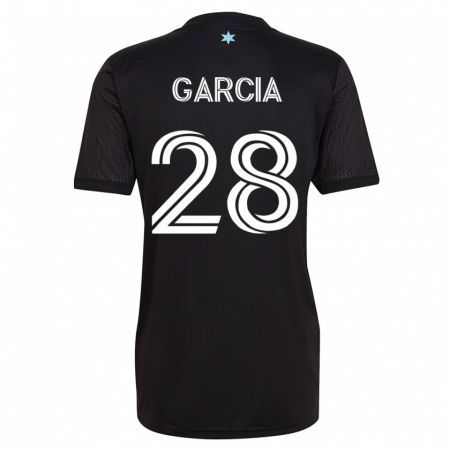 Kandiny Damen Mender García #28 Schwarz Heimtrikot Trikot 2023/24 T-Shirt