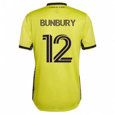 Kandiny Damen Teal Bunbury #12 Gelb Heimtrikot Trikot 2023/24 T-Shirt
