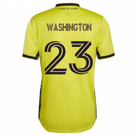 Kandiny Damen Taylor Washington #23 Gelb Heimtrikot Trikot 2023/24 T-Shirt