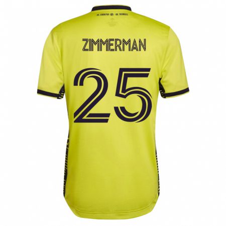 Kandiny Damen Walker Zimmerman #25 Gelb Heimtrikot Trikot 2023/24 T-Shirt
