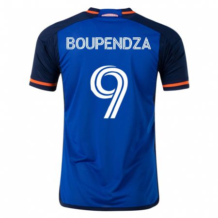 Kandiny Damen Aaron Boupendza #9 Blau Heimtrikot Trikot 2023/24 T-Shirt