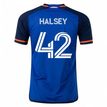 Kandiny Damen Bret Halsey #42 Blau Heimtrikot Trikot 2023/24 T-Shirt