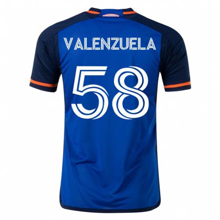 Kandiny Damen Gerardo Valenzuela #58 Blau Heimtrikot Trikot 2023/24 T-Shirt