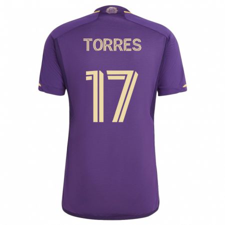 Kandiny Damen Facundo Torres #17 Violett Heimtrikot Trikot 2023/24 T-Shirt