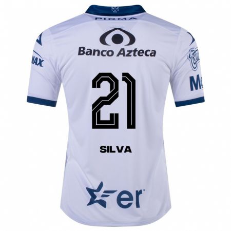 Kandiny Damen Gastón Silva #21 Weiß Heimtrikot Trikot 2023/24 T-Shirt