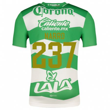 Kandiny Damen Ernesto Narro #237 Grün Heimtrikot Trikot 2023/24 T-Shirt