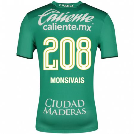Kandiny Damen Daniel Monsivaís #208 Grün Heimtrikot Trikot 2023/24 T-Shirt