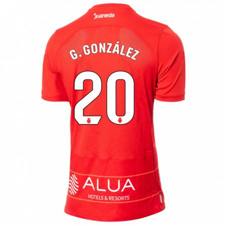 Kandiny Damen Giovanni González #20 Rot Heimtrikot Trikot 2023/24 T-Shirt