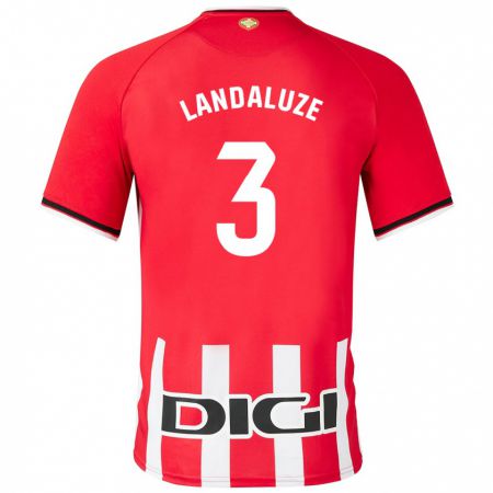 Kandiny Damen Naia Landaluze Marquínez #3 Rot Heimtrikot Trikot 2023/24 T-Shirt