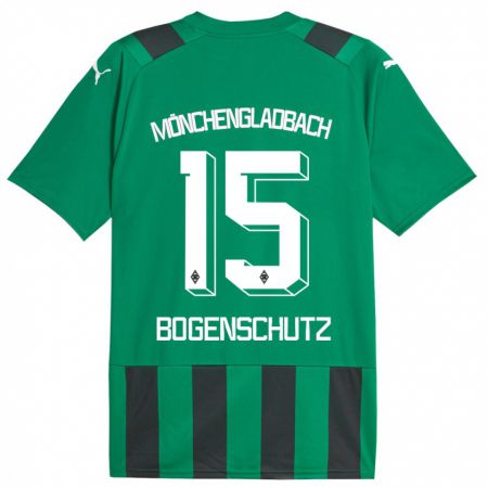 Kandiny Damen Kerstin Bogenschutz #15 Schwarz Grün Auswärtstrikot Trikot 2023/24 T-Shirt