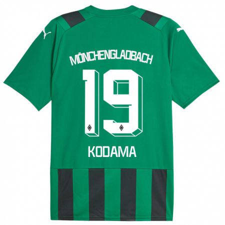 Kandiny Damen Keiko Kodama #19 Schwarz Grün Auswärtstrikot Trikot 2023/24 T-Shirt