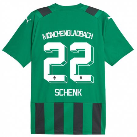Kandiny Damen Isabel Schenk #22 Schwarz Grün Auswärtstrikot Trikot 2023/24 T-Shirt