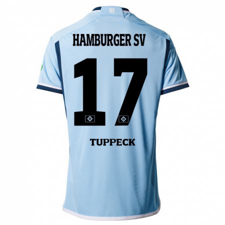 Kandiny Damen Niklas Tuppeck #17 Blau Auswärtstrikot Trikot 2023/24 T-Shirt