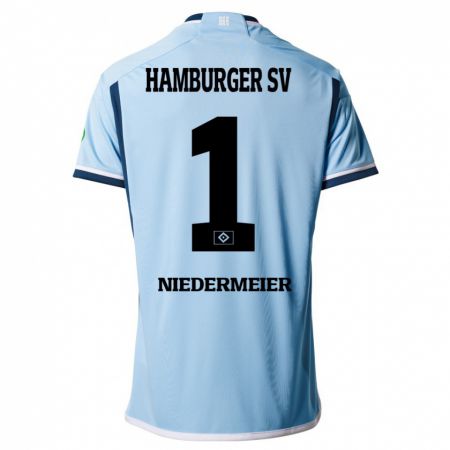 Kandiny Damen Philipp Niedermeier #1 Blau Auswärtstrikot Trikot 2023/24 T-Shirt