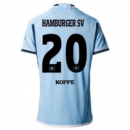 Kandiny Damen Katharina Köppe #20 Blau Auswärtstrikot Trikot 2023/24 T-Shirt