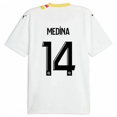 Kandiny Damen Facundo Medina #14 Schwarz Auswärtstrikot Trikot 2023/24 T-Shirt