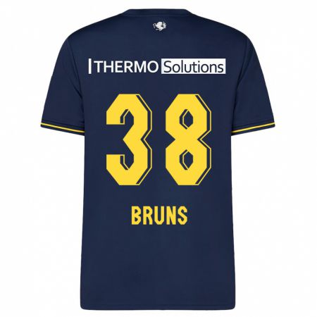 Kandiny Damen Max Bruns #38 Marine Auswärtstrikot Trikot 2023/24 T-Shirt