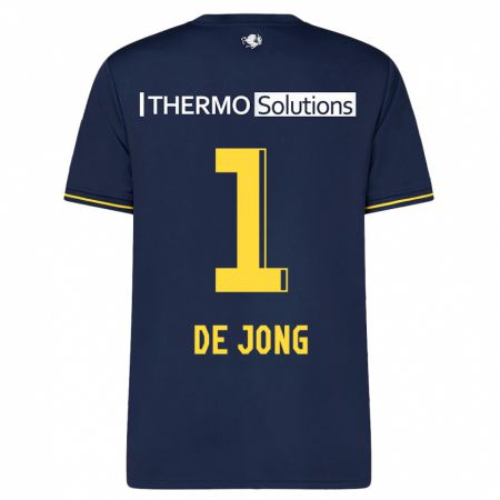 Kandiny Damen Daniëlle De Jong #1 Marine Auswärtstrikot Trikot 2023/24 T-Shirt