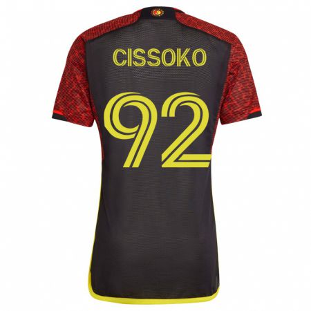Kandiny Damen Abdoulaye Cissoko #92 Orangefarben Auswärtstrikot Trikot 2023/24 T-Shirt