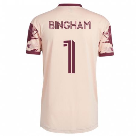 Kandiny Damen David Bingham #1 Cremefarben Auswärtstrikot Trikot 2023/24 T-Shirt