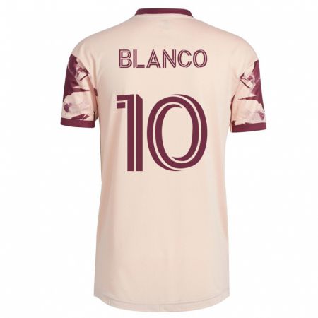 Kandiny Damen Sebastián Blanco #10 Cremefarben Auswärtstrikot Trikot 2023/24 T-Shirt