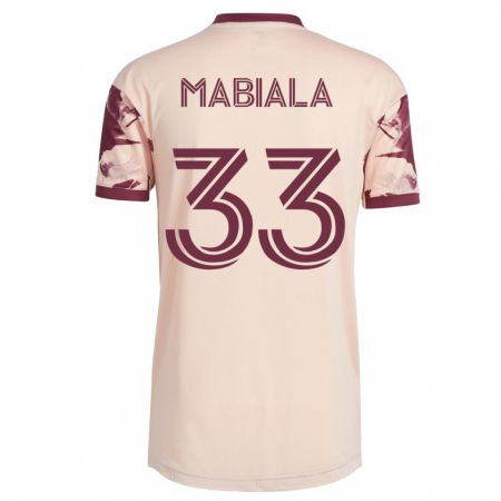 Kandiny Damen Larrys Mabiala #33 Cremefarben Auswärtstrikot Trikot 2023/24 T-Shirt