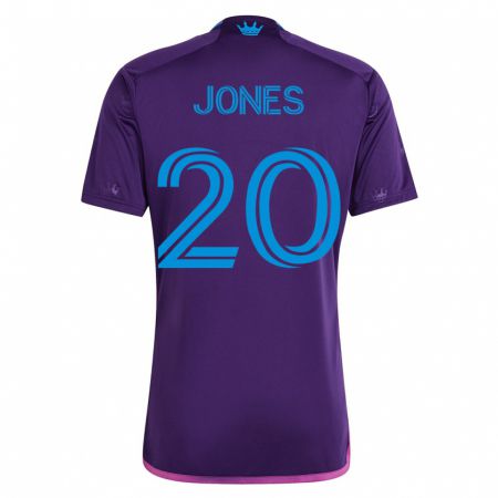 Kandiny Damen Derrick Jones #20 Violett Auswärtstrikot Trikot 2023/24 T-Shirt