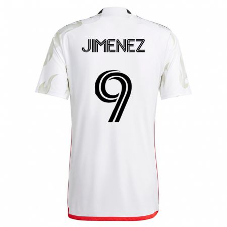 Kandiny Damen Jesús Jiménez #9 Weiß Auswärtstrikot Trikot 2023/24 T-Shirt