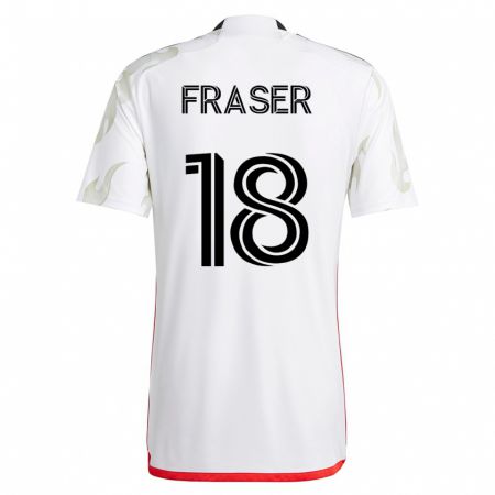 Kandiny Damen Liam Fraser #18 Weiß Auswärtstrikot Trikot 2023/24 T-Shirt