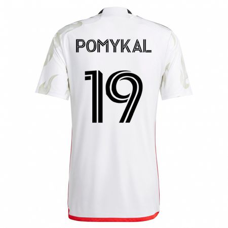 Kandiny Damen Paxton Pomykal #19 Weiß Auswärtstrikot Trikot 2023/24 T-Shirt