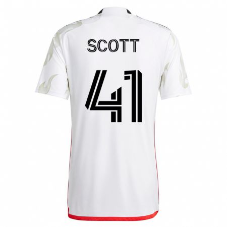 Kandiny Damen Tarik Scott #41 Weiß Auswärtstrikot Trikot 2023/24 T-Shirt