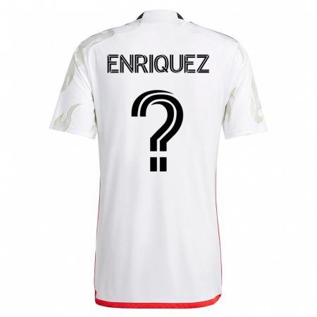 Kandiny Damen Fabian Enriquez #0 Weiß Auswärtstrikot Trikot 2023/24 T-Shirt