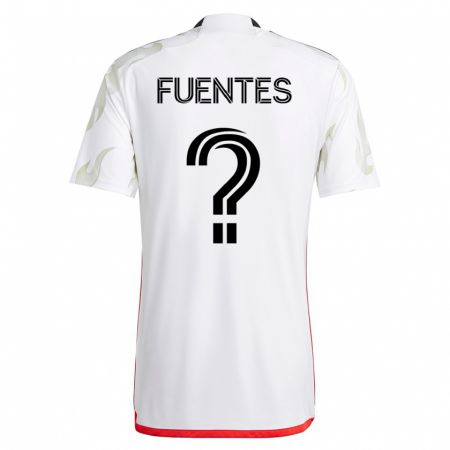 Kandiny Damen Josue Fuentes #0 Weiß Auswärtstrikot Trikot 2023/24 T-Shirt