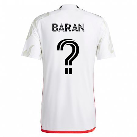 Kandiny Damen Daniel Baran #0 Weiß Auswärtstrikot Trikot 2023/24 T-Shirt