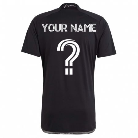 Kandiny Damen Ihren Namen #0 Schwarz Auswärtstrikot Trikot 2023/24 T-Shirt