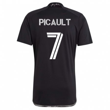 Kandiny Damen Fafà Picault #7 Schwarz Auswärtstrikot Trikot 2023/24 T-Shirt