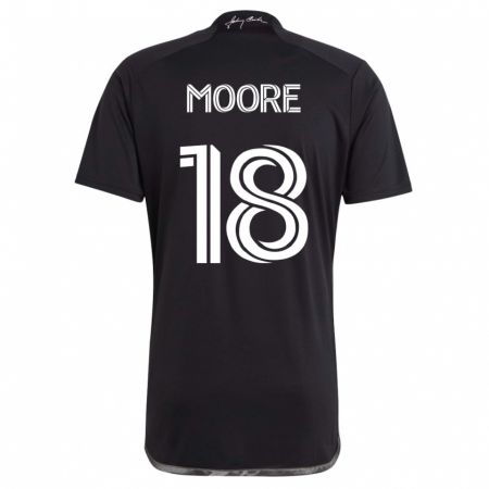 Kandiny Damen Shaq Moore #18 Schwarz Auswärtstrikot Trikot 2023/24 T-Shirt