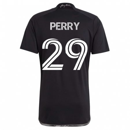 Kandiny Damen Nebiyou Perry #29 Schwarz Auswärtstrikot Trikot 2023/24 T-Shirt