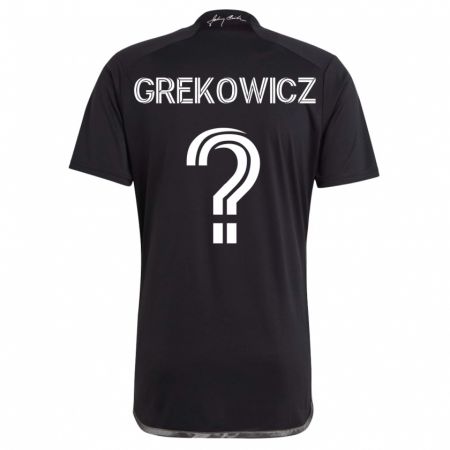 Kandiny Damen Jacob Grekowicz #0 Schwarz Auswärtstrikot Trikot 2023/24 T-Shirt